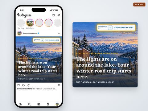 An Instagram post, sample mockup